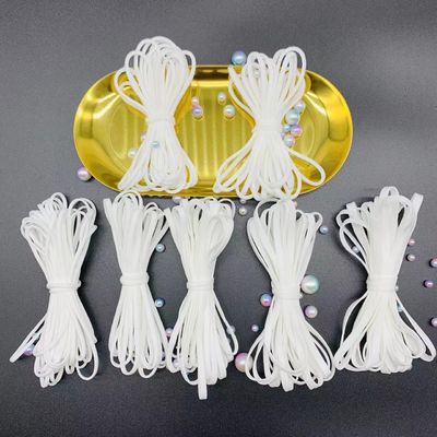 Surgical Mask ยางยืดคล้องหูสำหรับหน้ากากอนามัย White Ear Loop Elastic Band 3mm