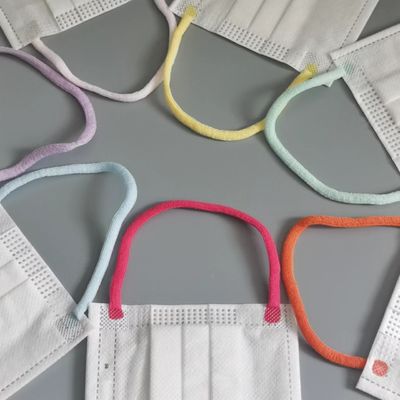 สายยางยืด Super Soft จากผ้าไนลอนสแปนเด็กซ์ สายยางยืด Fluffy Elastic Cord 5mm 6mm