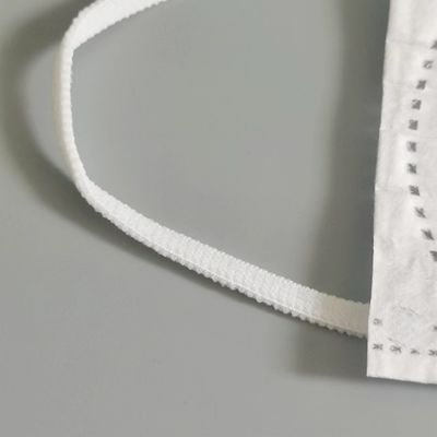 ห่วงคล้องหูยางยืดนุ่มปรับระดับได้ Flat Masks Accessories สีขาว 5มม