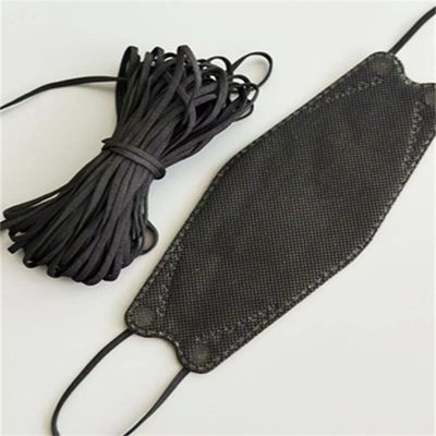 ที่คล้องหูแบบแบนยืดได้ Black Po Korea KF94 Face Mask 2.5-7mm