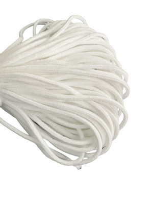 2.5mm 3mm 1/8&quot; Round Elastic Band สำหรับ Earloop Medical 3ply Face Mask