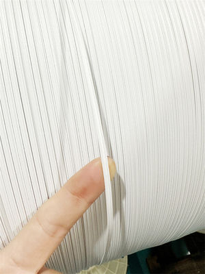 แถบสะพานจมูกโลหะ 5 มม. แกนคู่ลวดจมูก PP สีขาวปรับได้