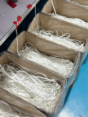 6mm 6.5mm 7mm 3 Ply Face Mask Flat Ear Loop White Cord Ear Tie Rope