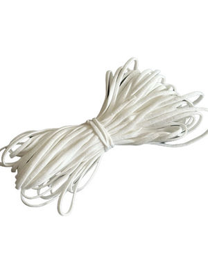PP Non Woven PPE สายยางยืดคล้องหูสำหรับหน้ากากอนามัย สีขาว 3.5-5.0MM
